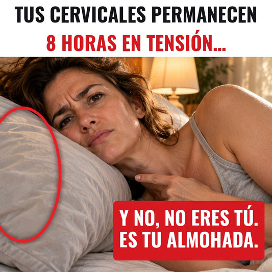 Tus cervicales permanecen 8 horas en tensión: es tu almohada